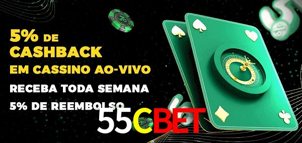 Promoções do cassino ao Vivo 55Cbet